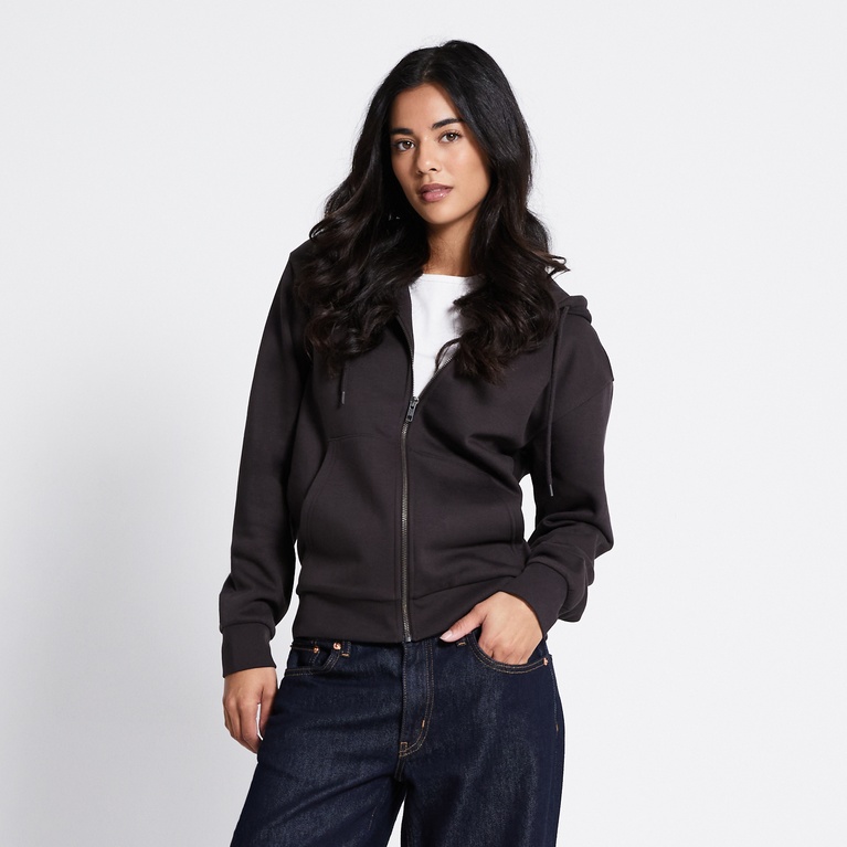 Zip hoodie "Vivvi" Brown